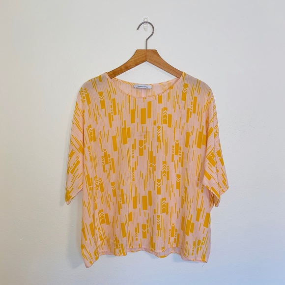 {Samsøe&Samsøe} Mains shirt in pink and yellow - Picture 4 of 10